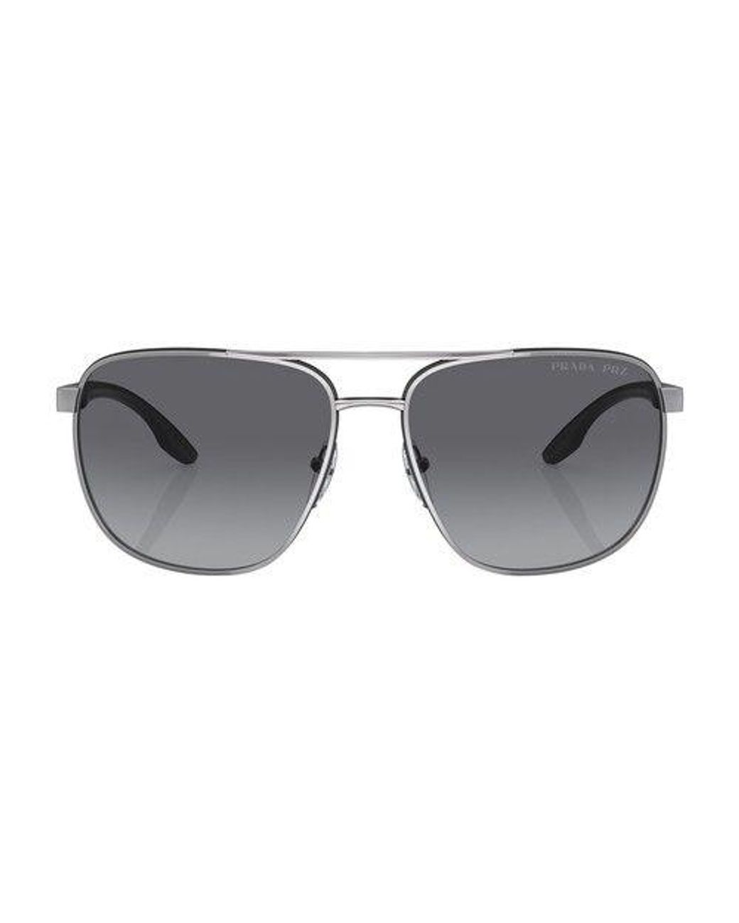 Prada Linea Rossa Pilot Sunglasses in Gray | Lyst
