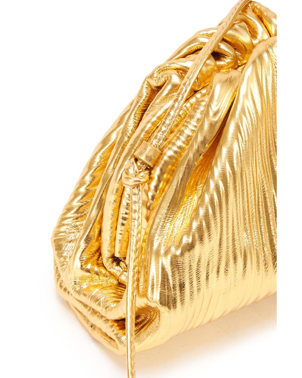 Bottega Veneta metallic mini pouch 1195.00