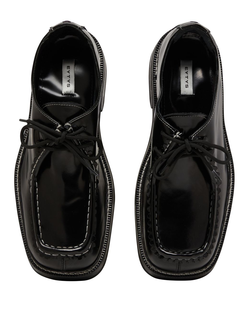 Eytys Akeem Leather Black Derbies for Men | Lyst