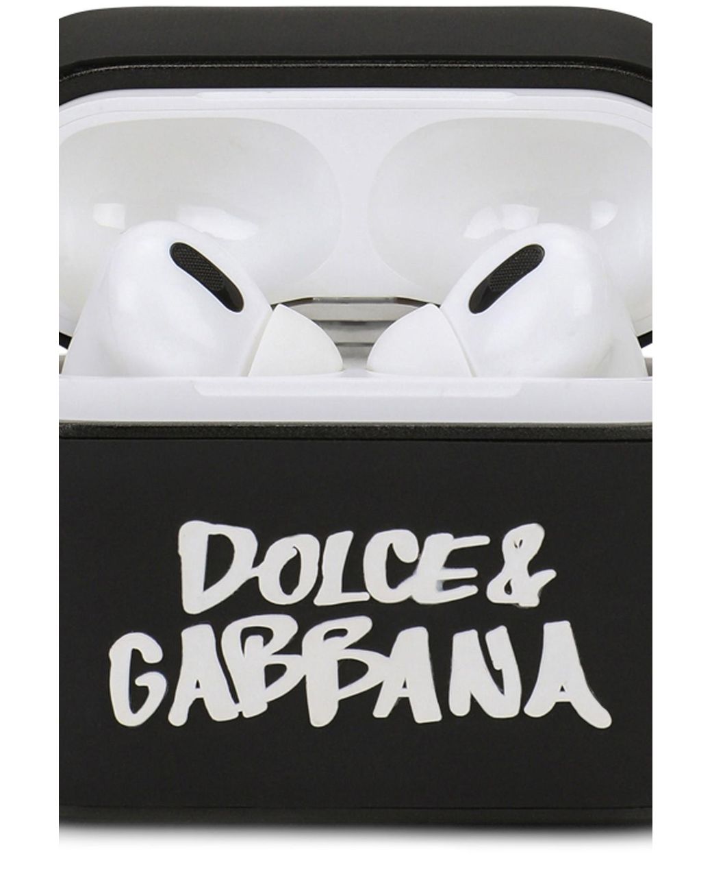 Dolce & Gabbana Rubber Airpods Pro Case With Logo in Black for Men