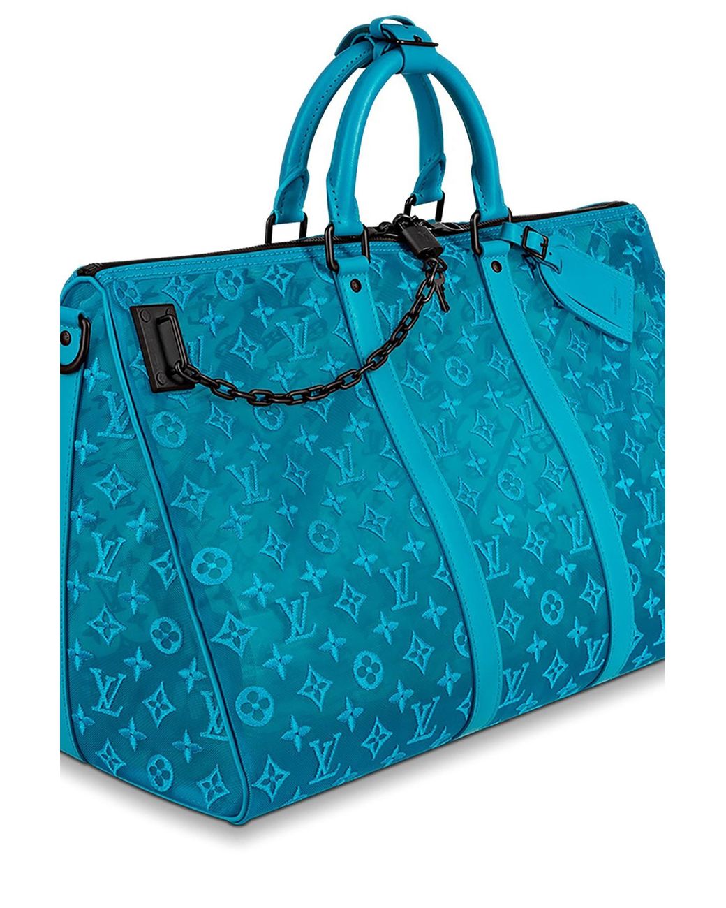 Louis Vuitton Keepall Triangle Bandoulière 50 in Blue for Men