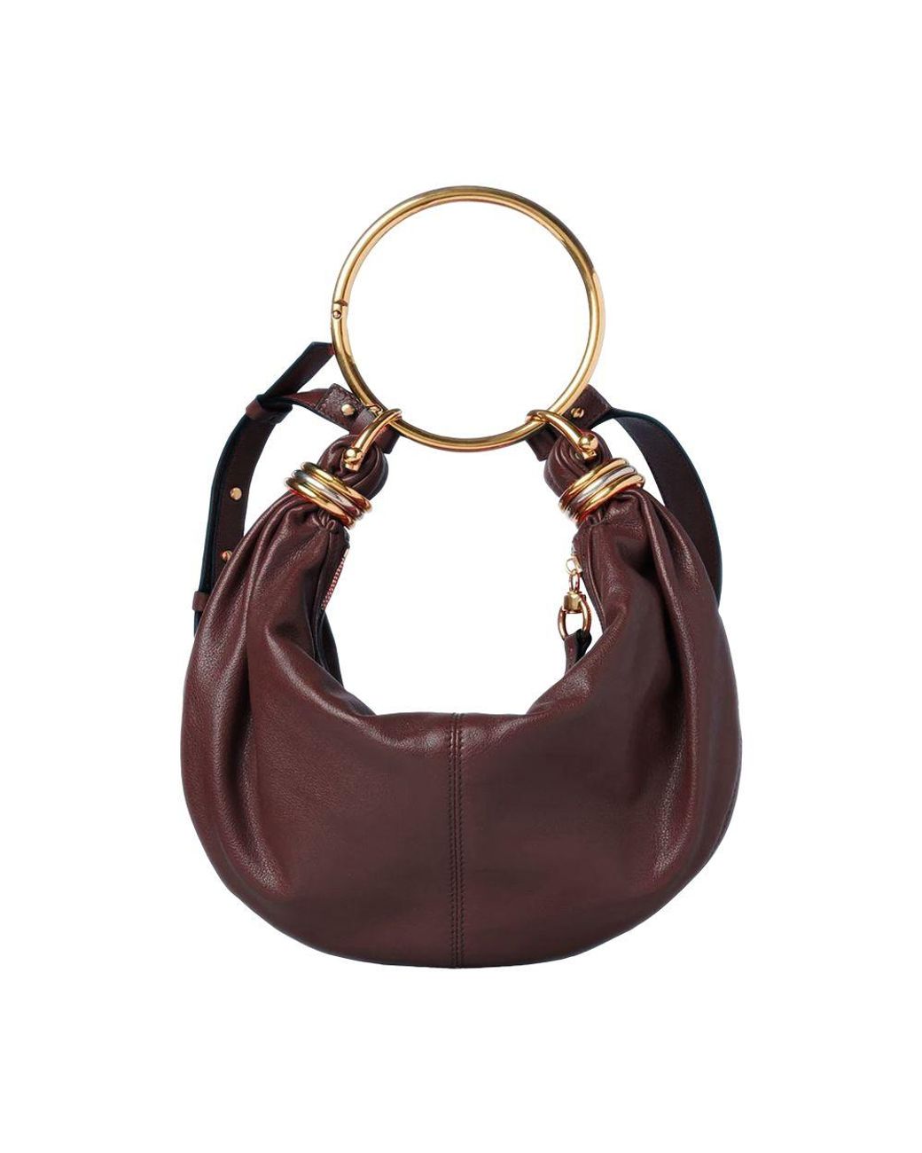 Chloé Brown Bracelet Hobo Bag