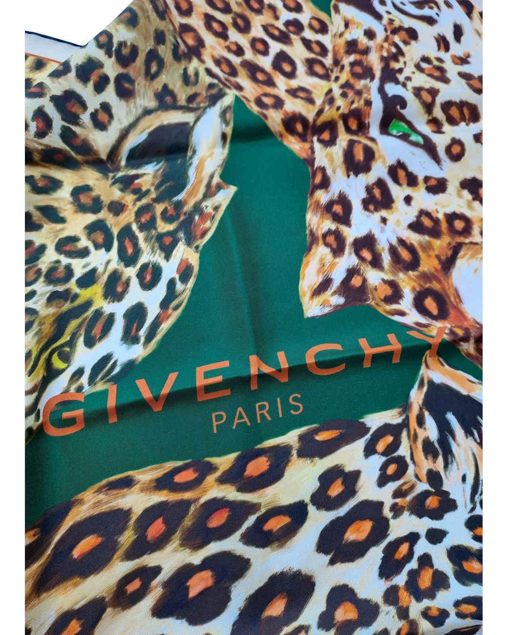 Givenchy Brown Leopard-Print Scarf