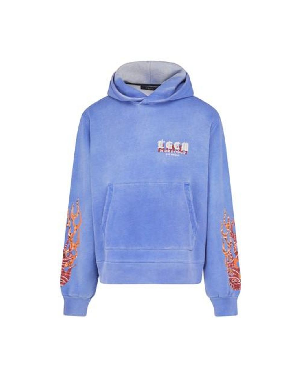 Amiri T.g.c.w. Flames Hoodie in Blue for Men | Lyst