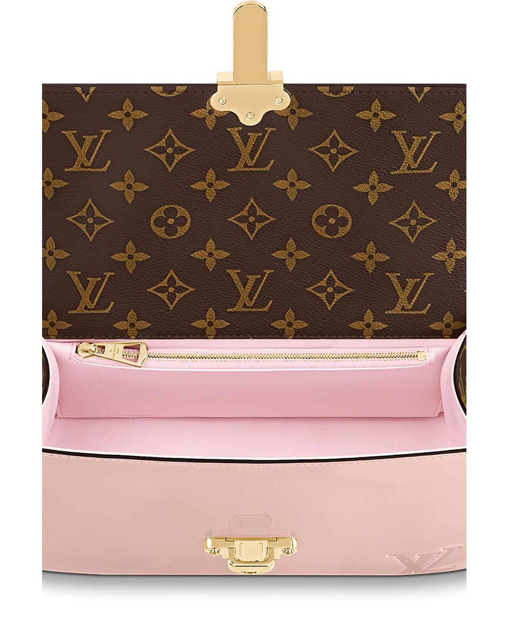 Louis Vuitton Rose Ballerine Vernis Leather and Monongarm Canvas Cherrywood  PM Bag Louis Vuitton