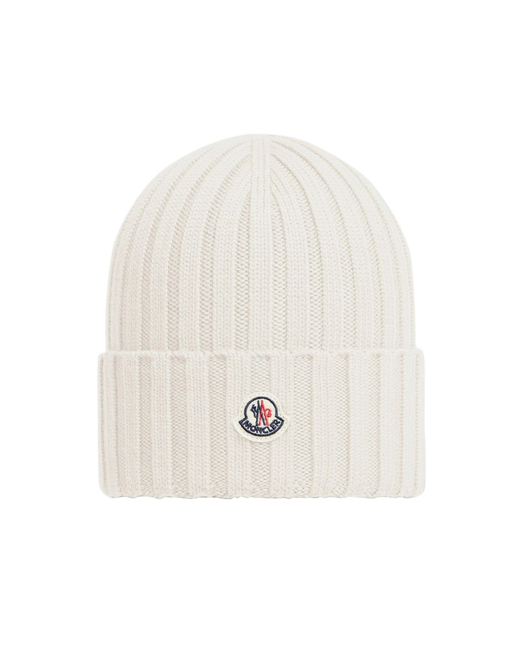 Moncler White Mütze Mit Logo