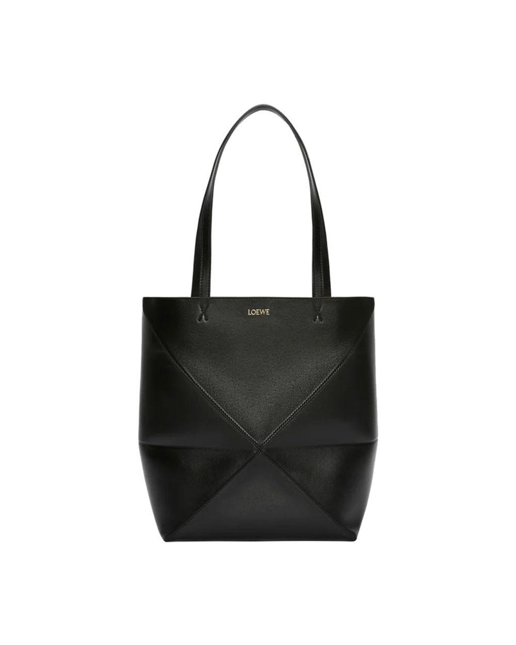 Loewe Black Puzzle Tote Bag