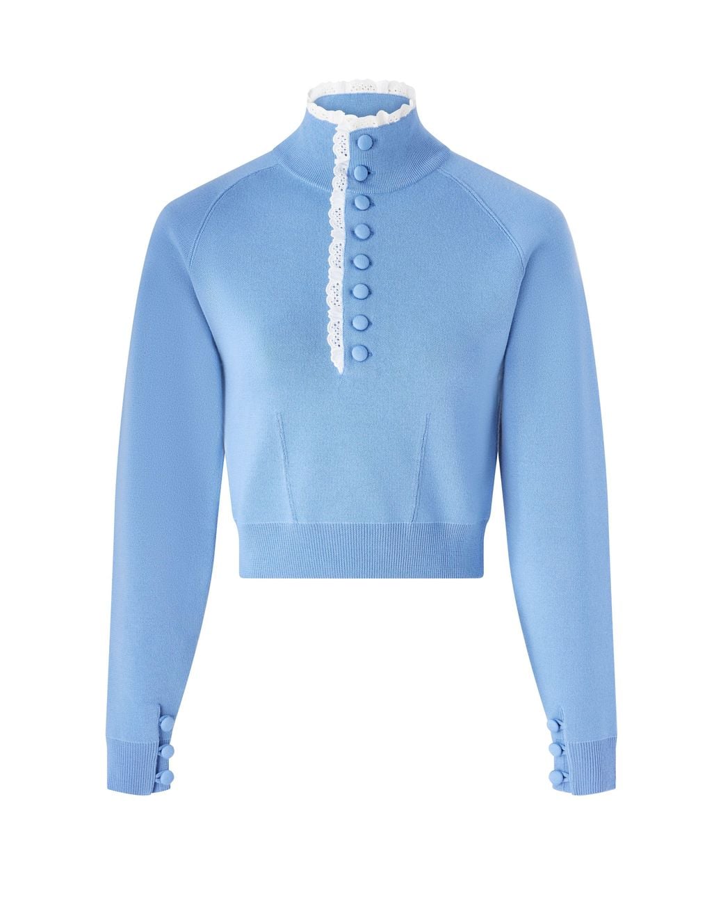 Pull À Col Boutonné Chloé en coloris Blue
