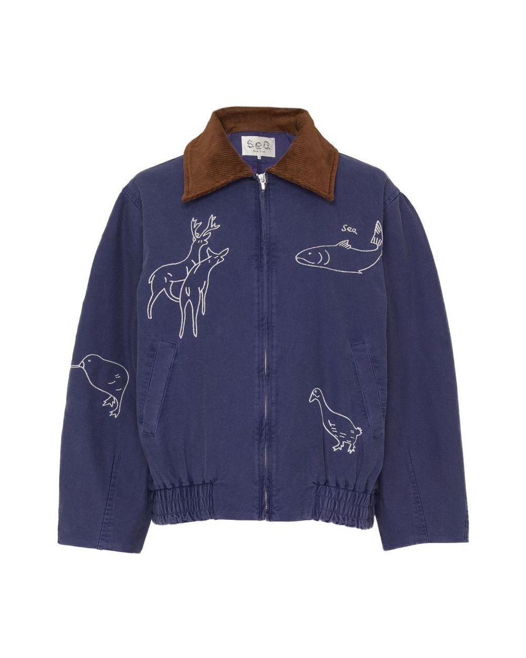 Sea Demi French Workwear Jacket in Blue | Lyst