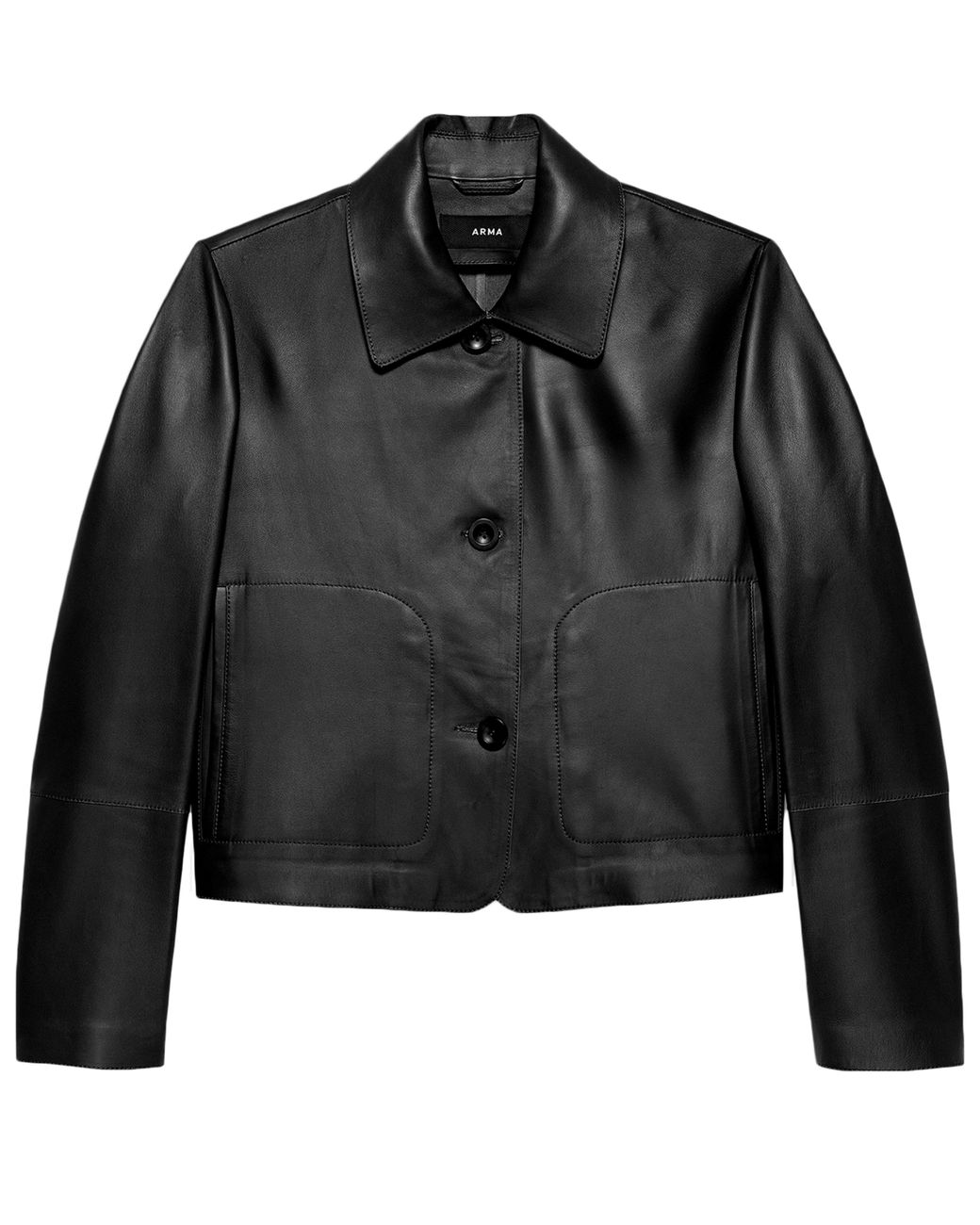 Arma Black Emy Lamb Leather Jacket