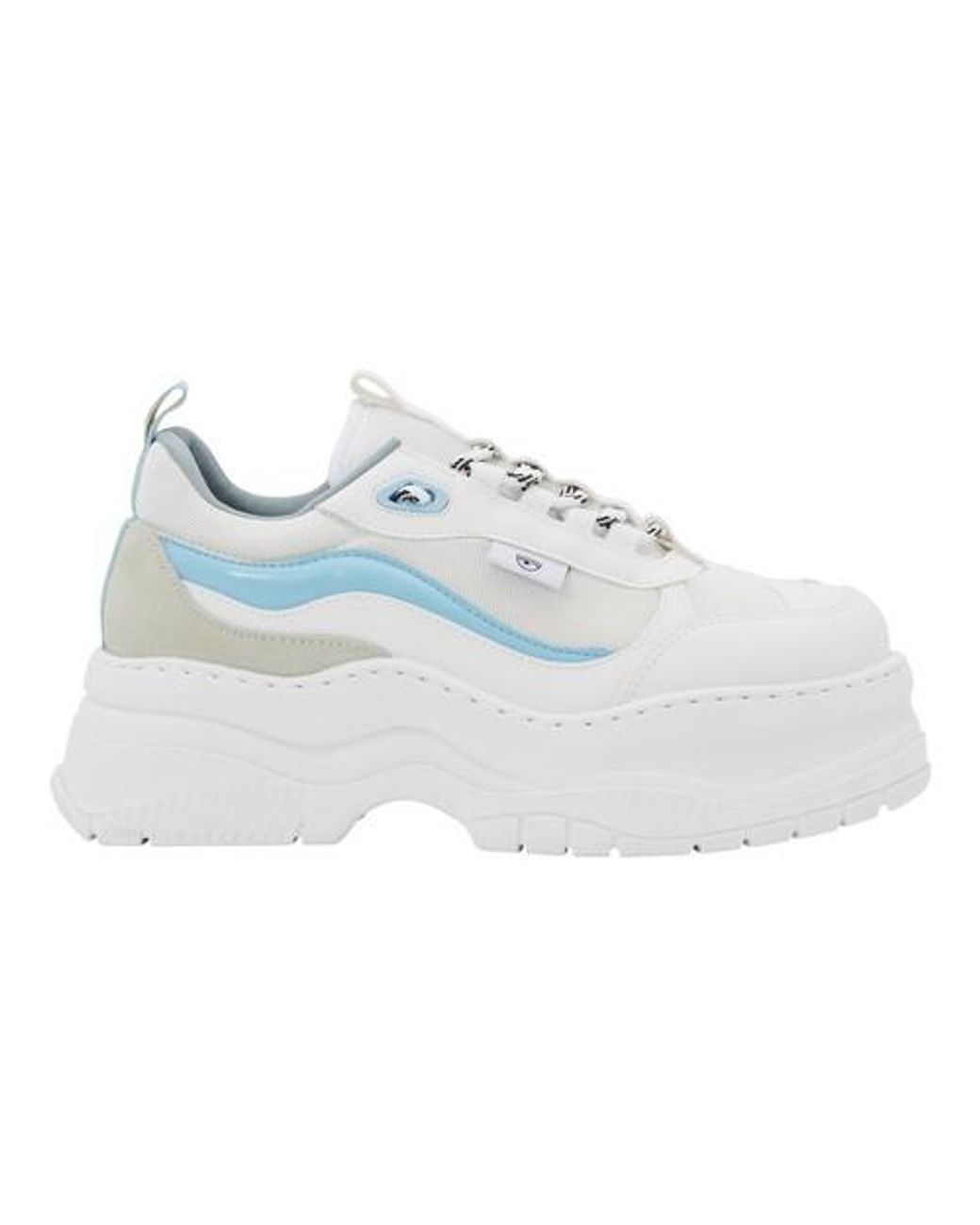 light blue platform sneakers