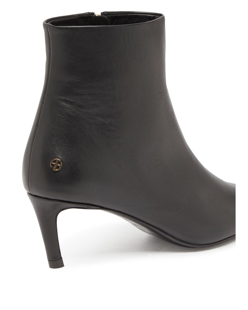 【関税込み】ANINE BING ブラック Nina l Toe Cap ブーツ ANINE BING Tall Nina Boots With Metal Toe Cap - Black