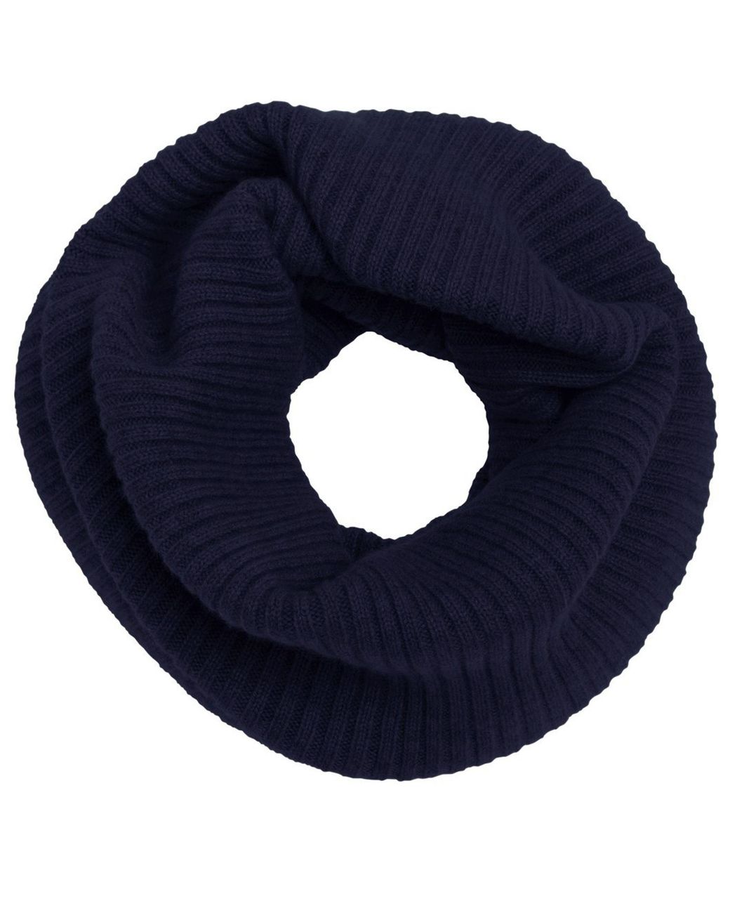 Bompard Blue Andréa Ribbed Cashmere Neck Warmer