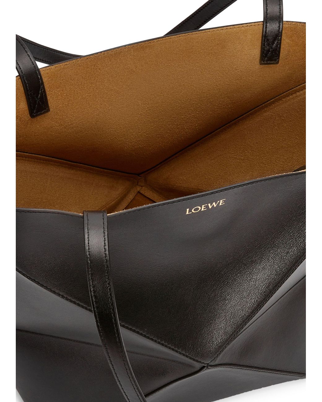 Loewe Black Puzzle Tote Bag