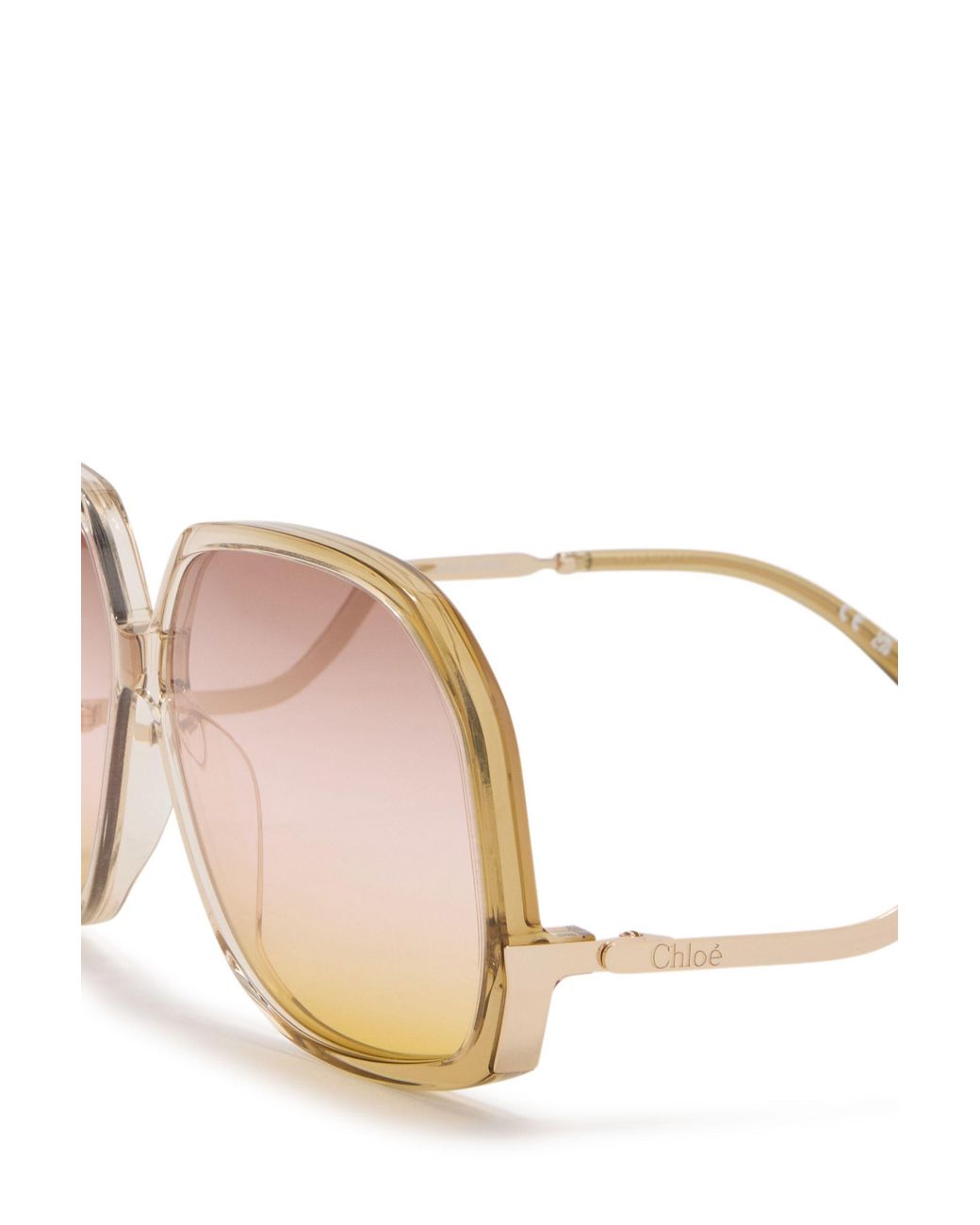 Chloé Pink Sonnenbrille Chloé Wavy