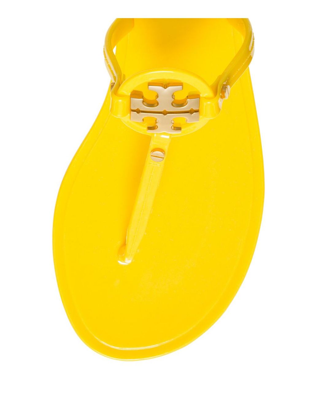 tory burch jelly sandals yellow