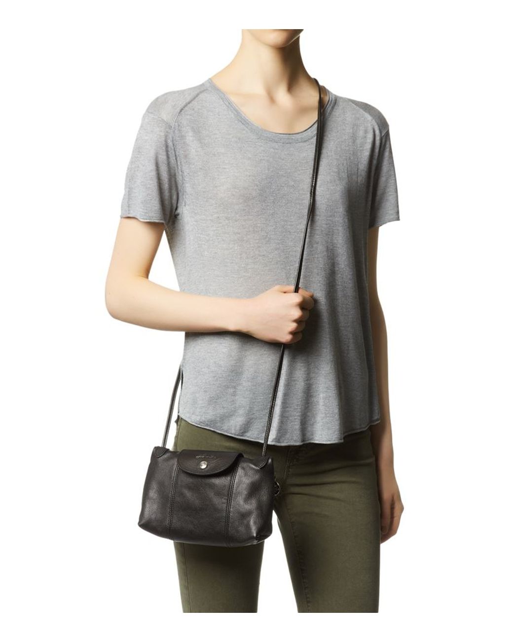 Le pliage cuir crossbody bag hotsell