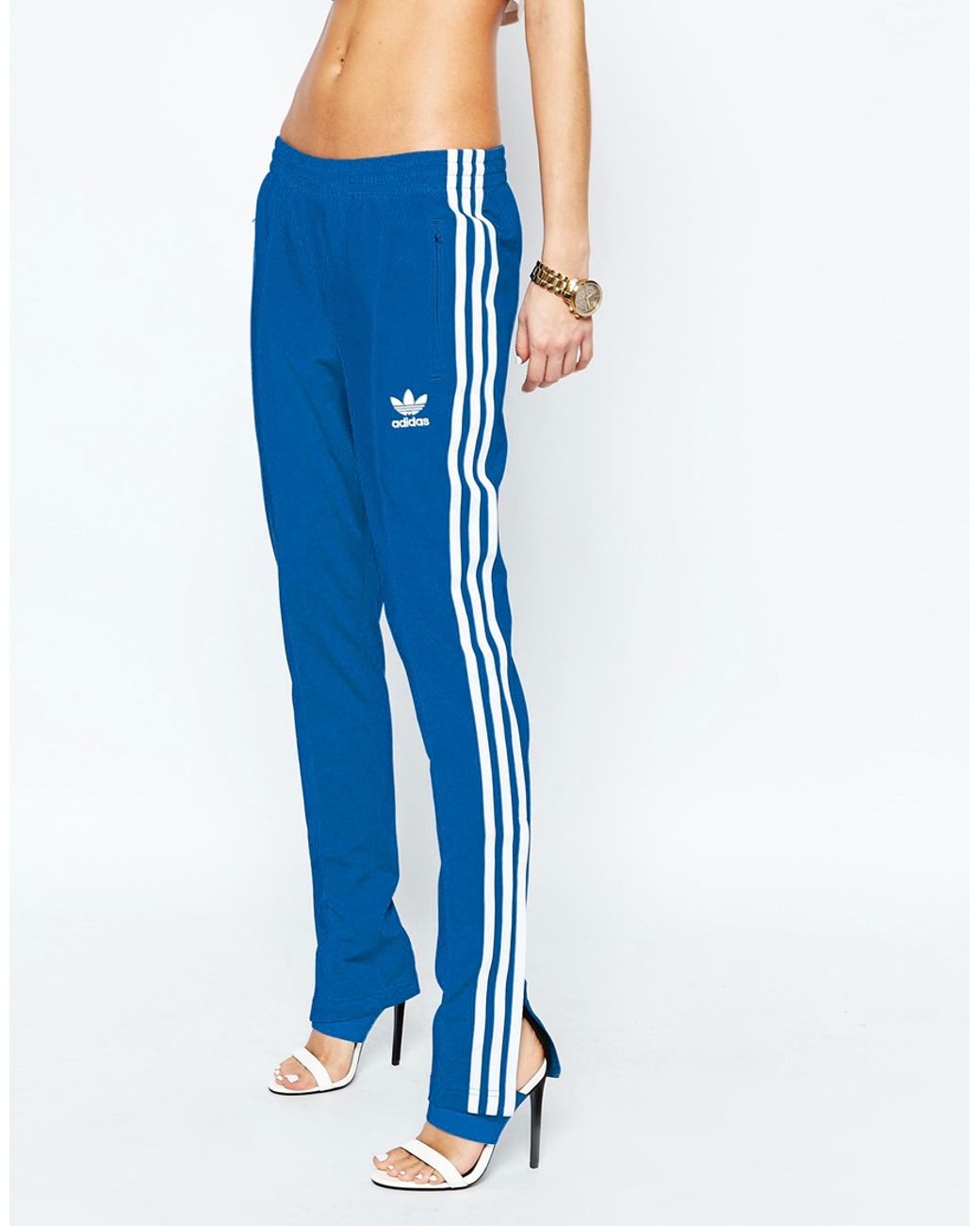 adidas Originals Synthetic Adicolor Supergirl Track Pants in Blue | Lyst