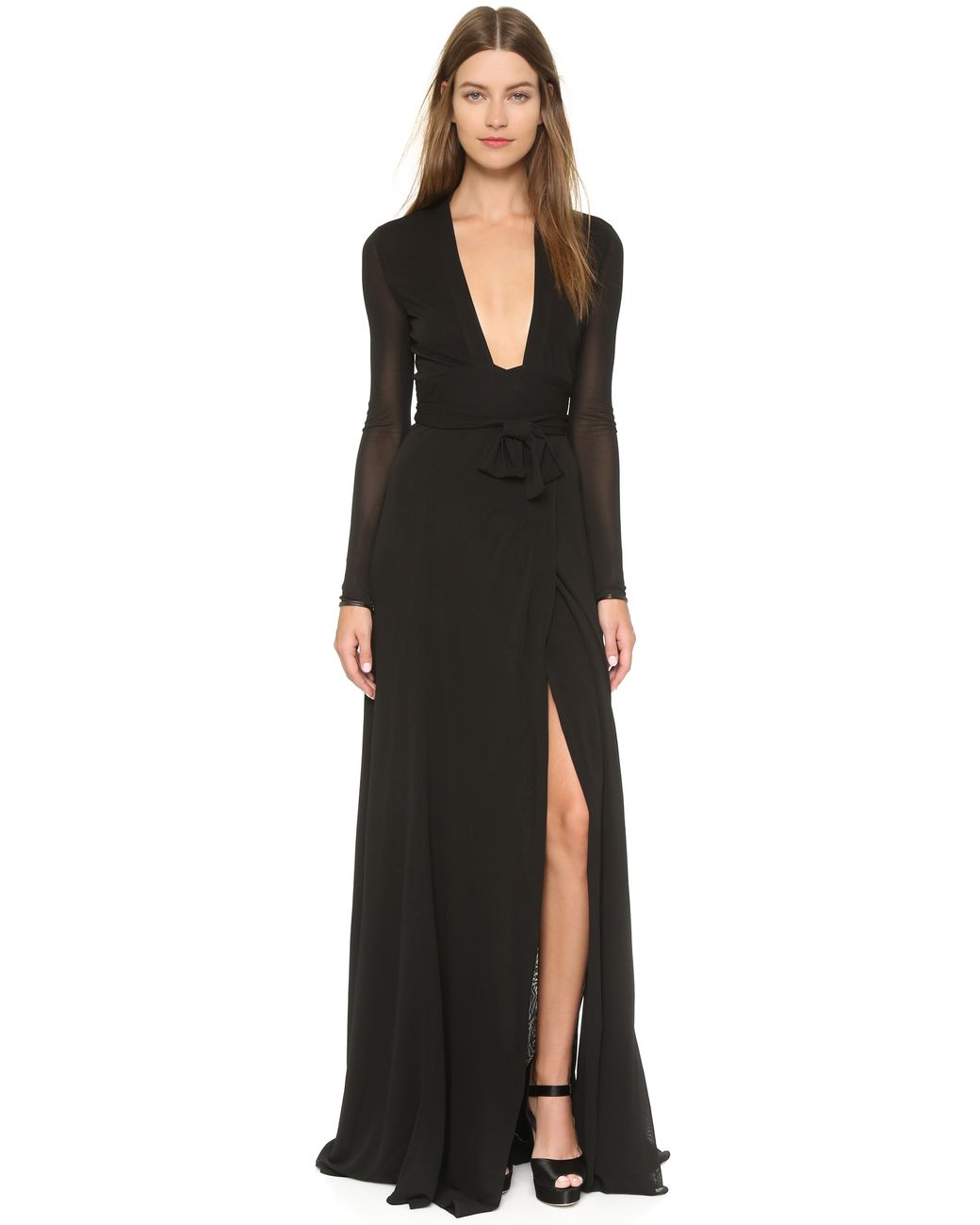 Issa deep v maxi clearance dress