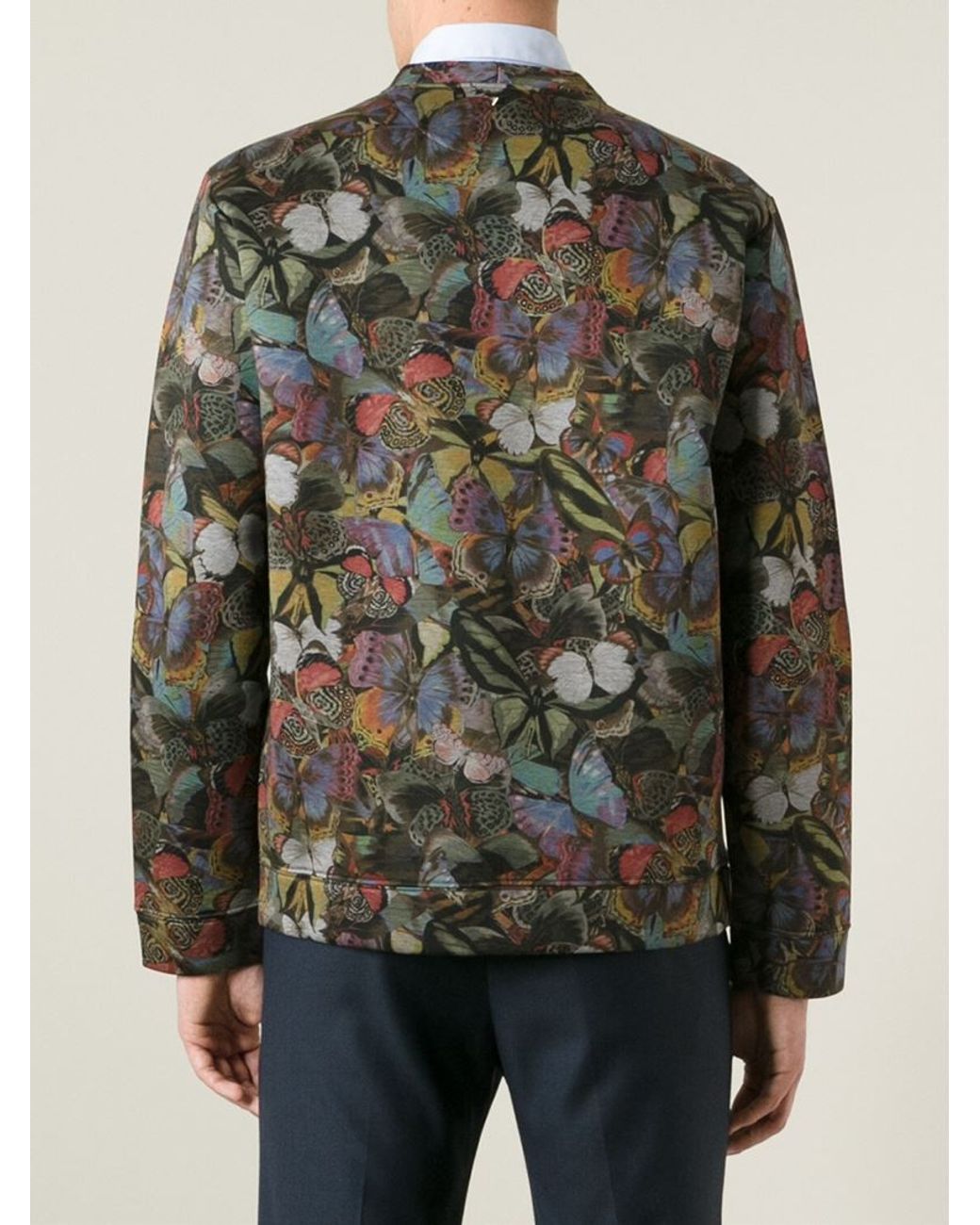 Valentino Butterfly Print Sweatshirt for Men Lyst