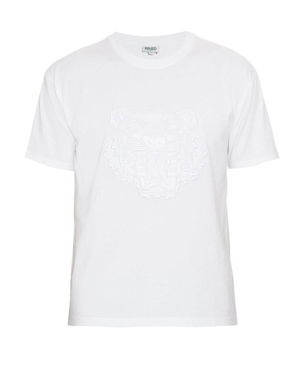 Tutor Communicatie netwerk Fabriek KENZO Embroidered Tiger-print Cotton T-shirt in White for Men | Lyst
