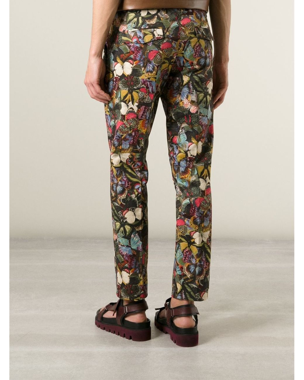 Valentino Butterfly Print Trousers in 