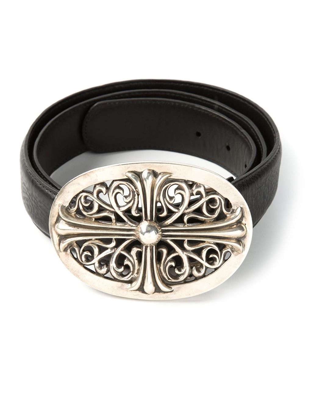 Chrome Hearts Ornate Buckle Belt in Black for Men Lyst