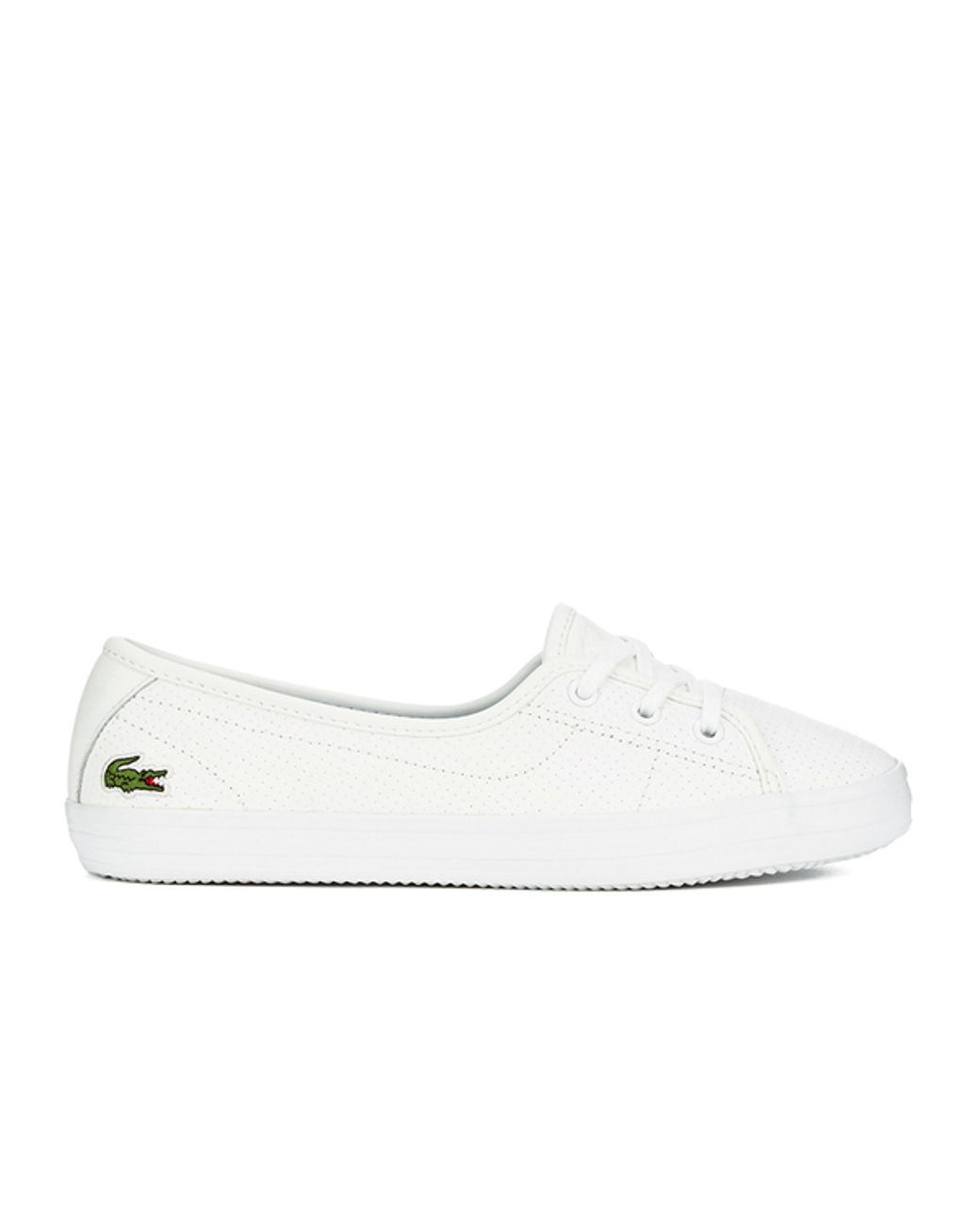 Lacoste Women's Ziane Chunky 116 2 Leather Lace Pumps in White | Lyst UK