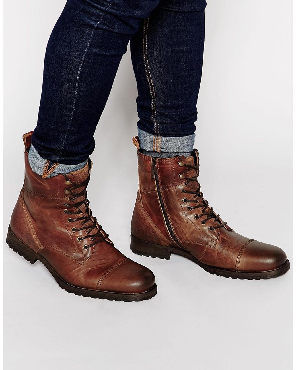 Leather clearance boots aldo