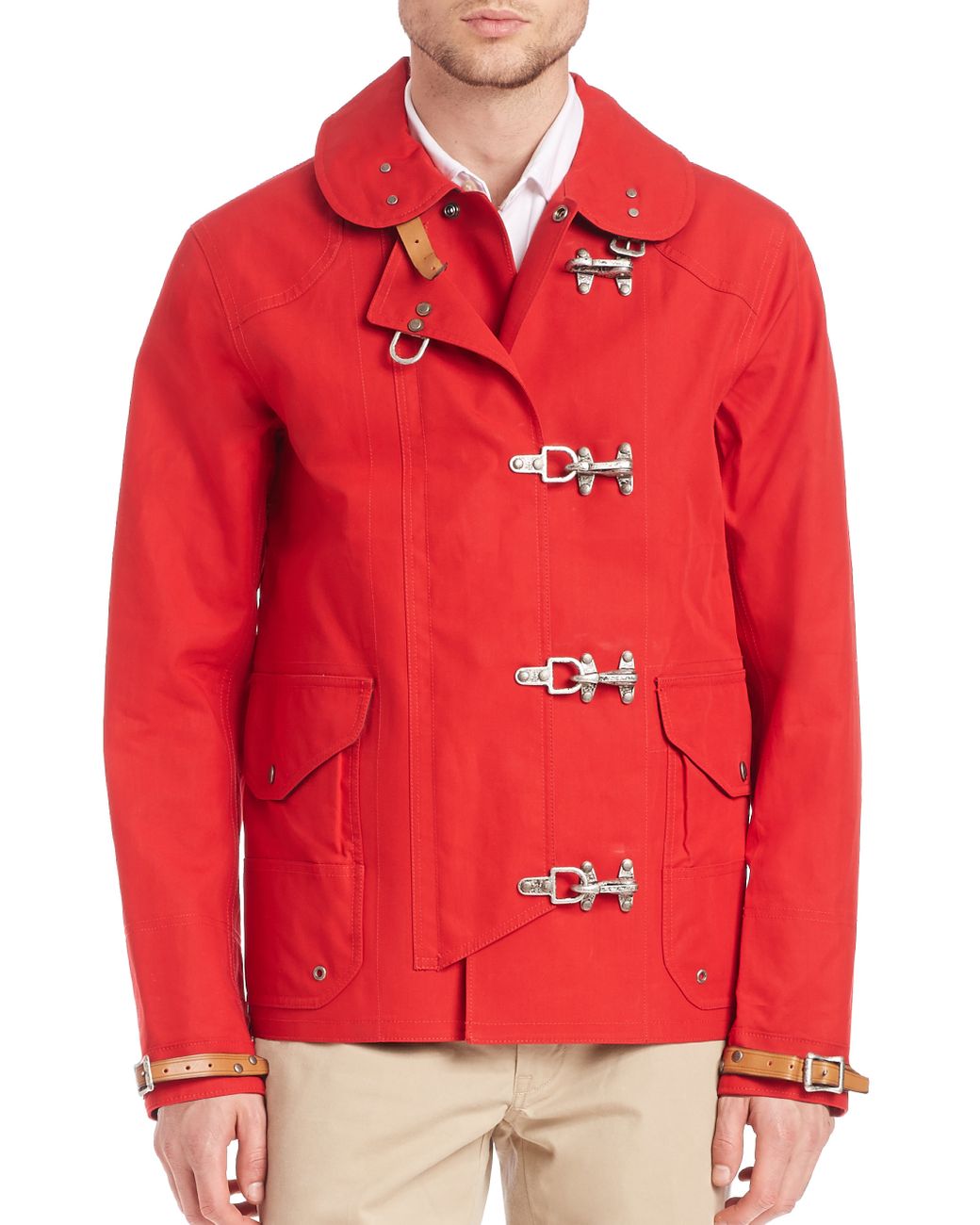 Polo Ralph Lauren Fireman Coat in Red for Men | Lyst