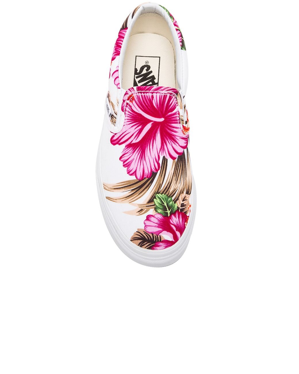 Vans Classic Hawaiian Floral Slip On Sneaker in Pink | Lyst