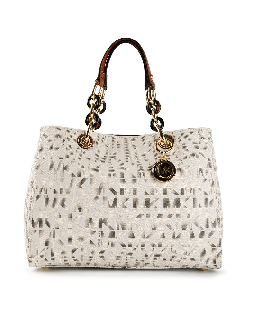 MICHAEL Michael Kors Chain Strap Tote in White Lyst