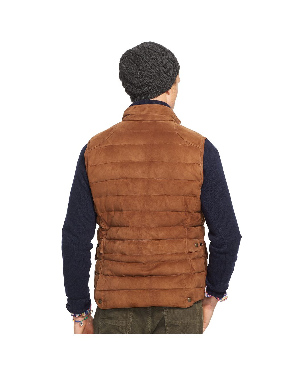 Ralph lauren store quilted suede vest