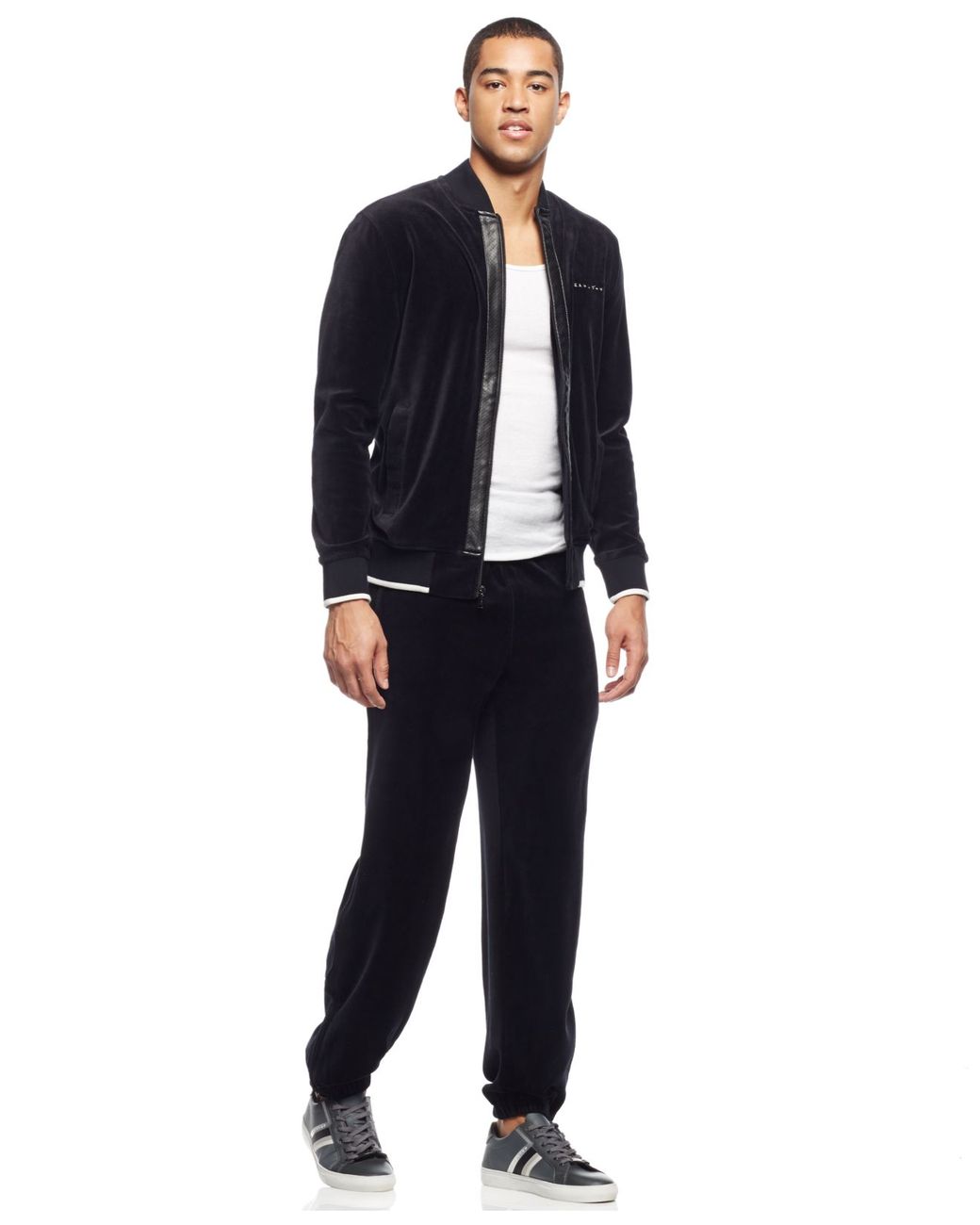 Fur Leather Jacket Sean John Men's Hooded Bomber Jacket Fila