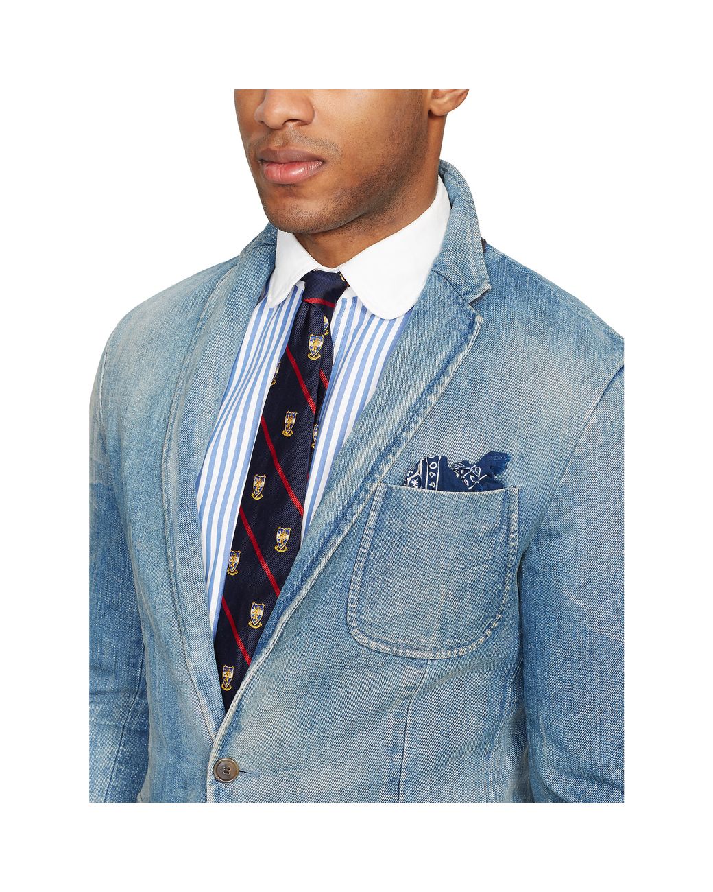 Polo Ralph Lauren Morgan Denim Suit in Blue for Men | Lyst