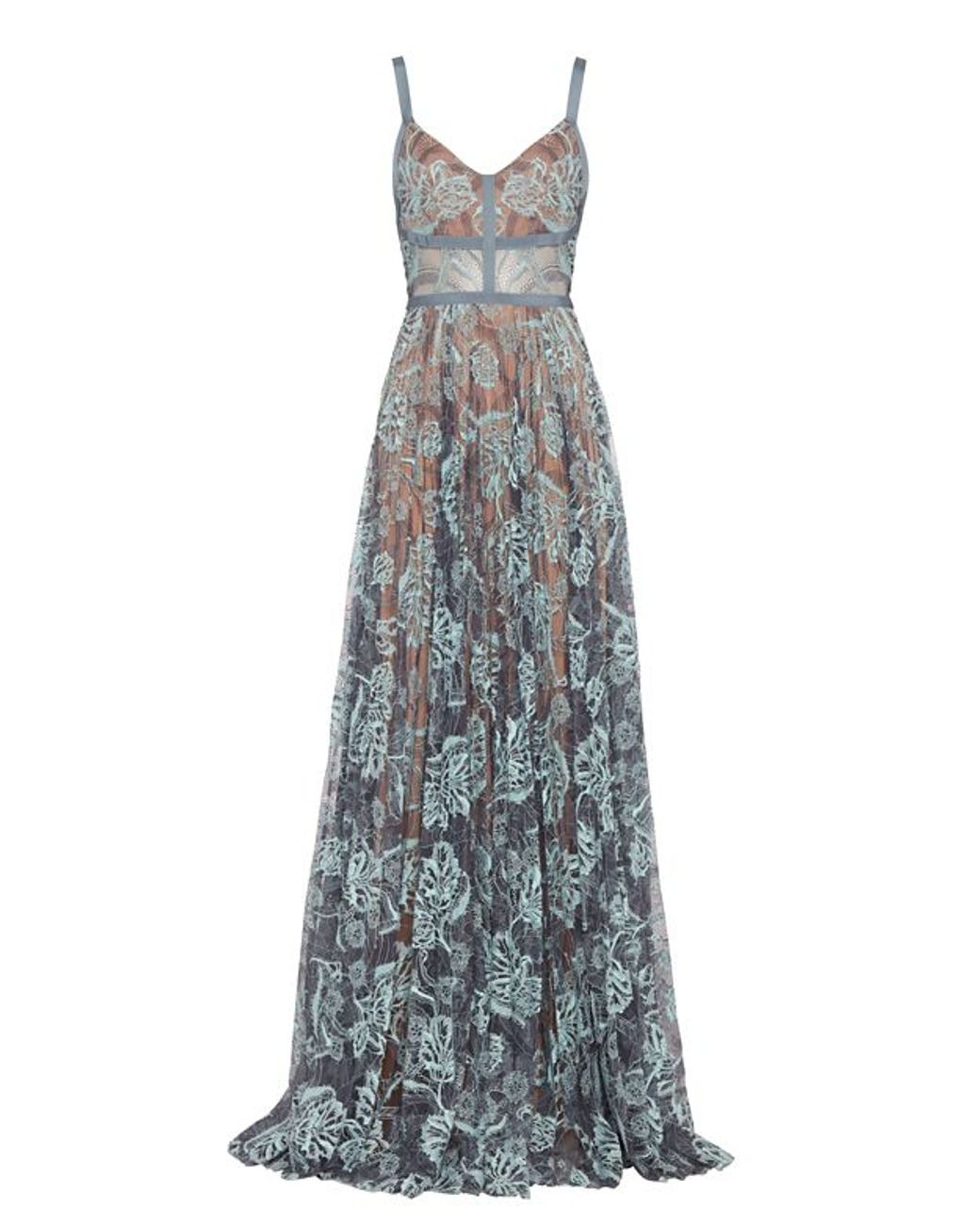 Alexis Isabella Lace Gown in Blue | Lyst