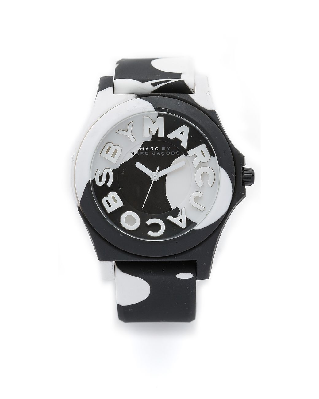 Marc By Marc Jacobs Sloane Watch Black white Oil Drop Lyst Canada