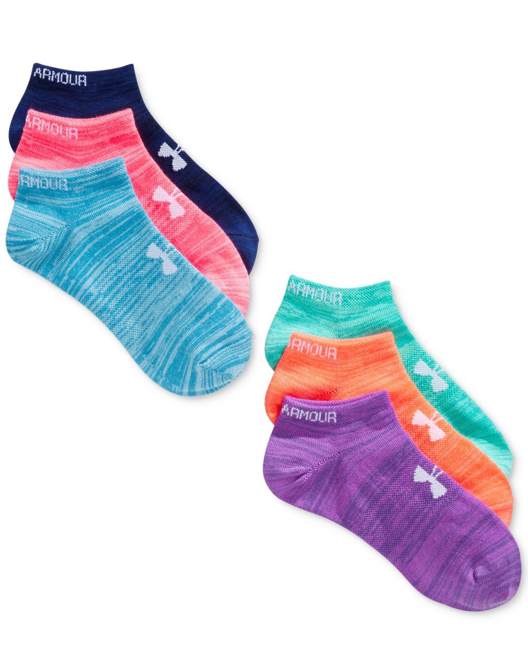 Under Armour Women's Essential Twist No Show Socks 6 Pack in Blue | Lyst