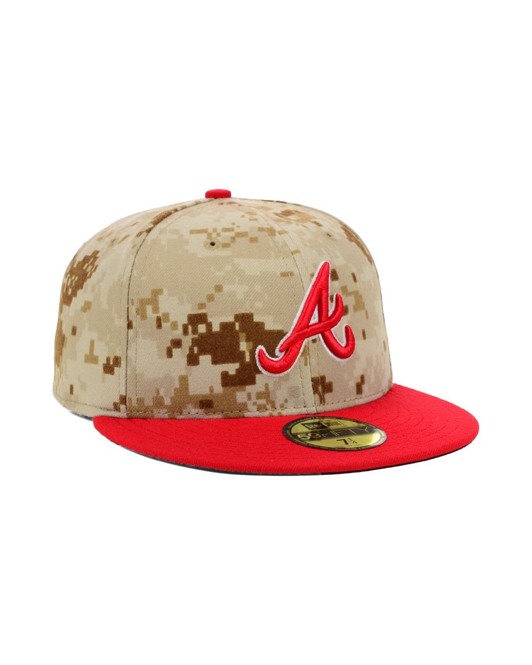 KTZ Atlanta Braves Stars and Stripes 59fifty Cap in Natural for Men | Lyst