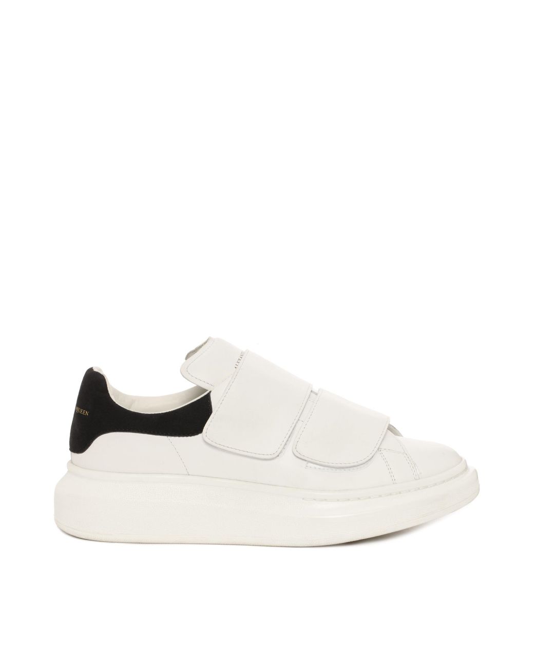 Alexander McQueen Velcro Strap Oversized Sneaker in White | Lyst