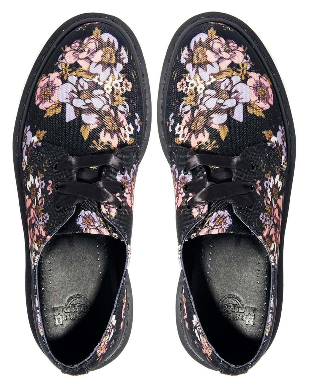 Dr. Martens Core Lester Black Wild Rose 3eye Shoes in Pink | Lyst