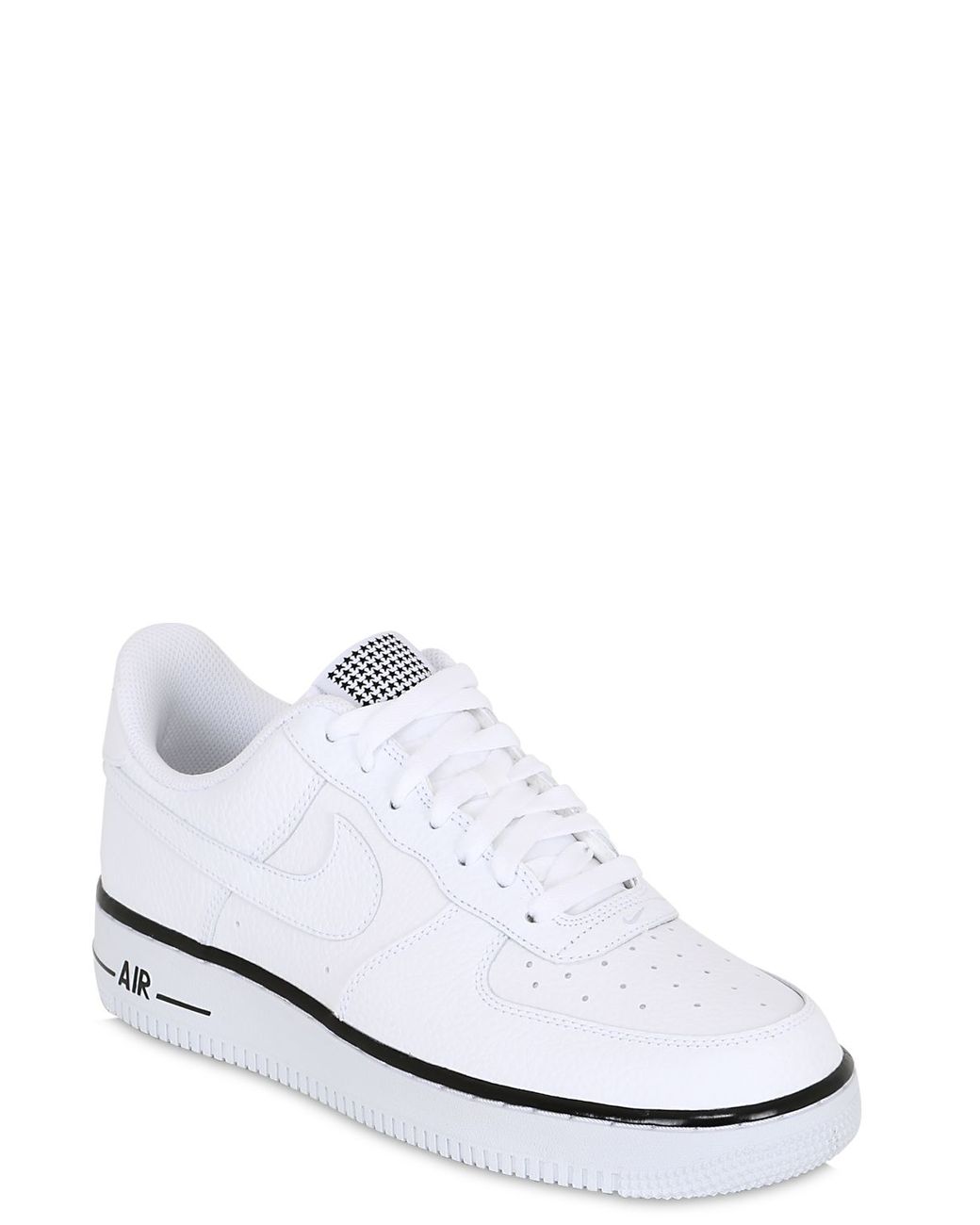 Nike Air Force 1 Faux Leather Sneakers in White for Men | Lyst