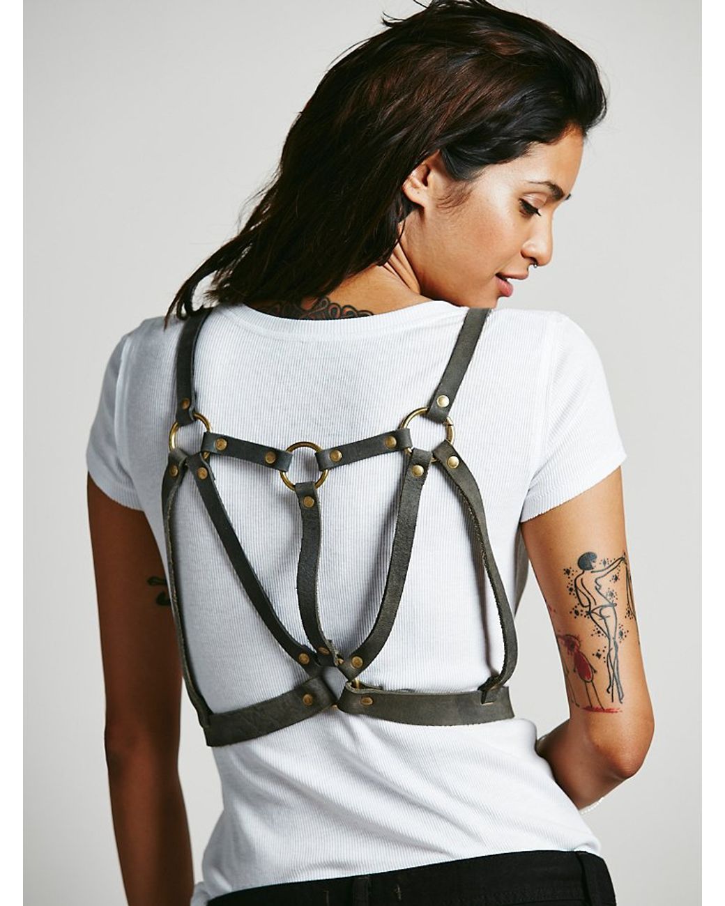 Free People Jakson Harness Vest in Gray | Lyst display picture 3