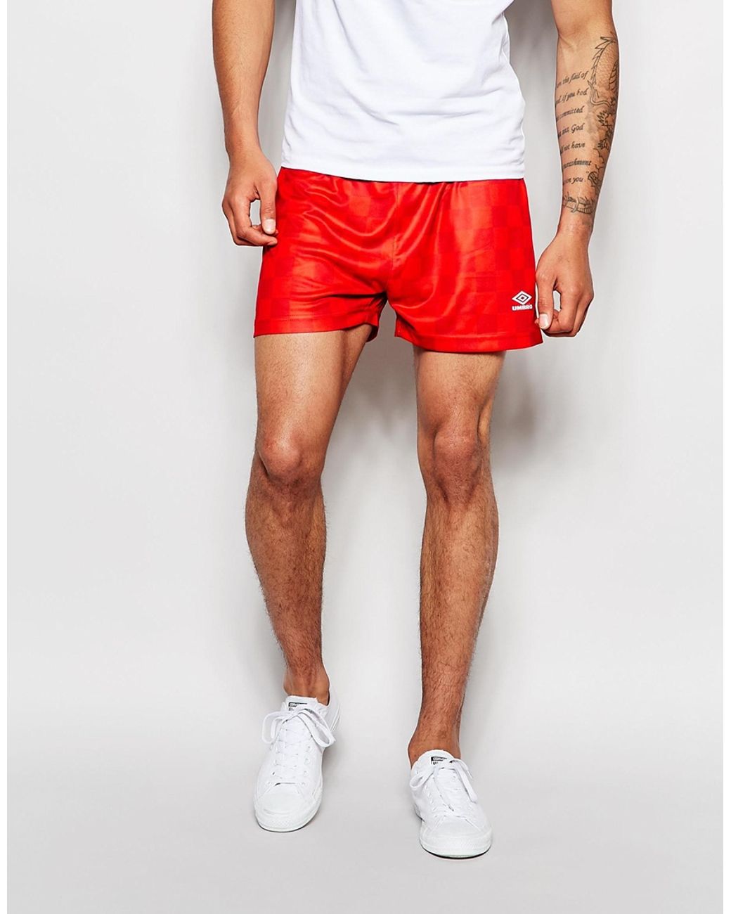 Umbro Rio Shorts in Red for Men
