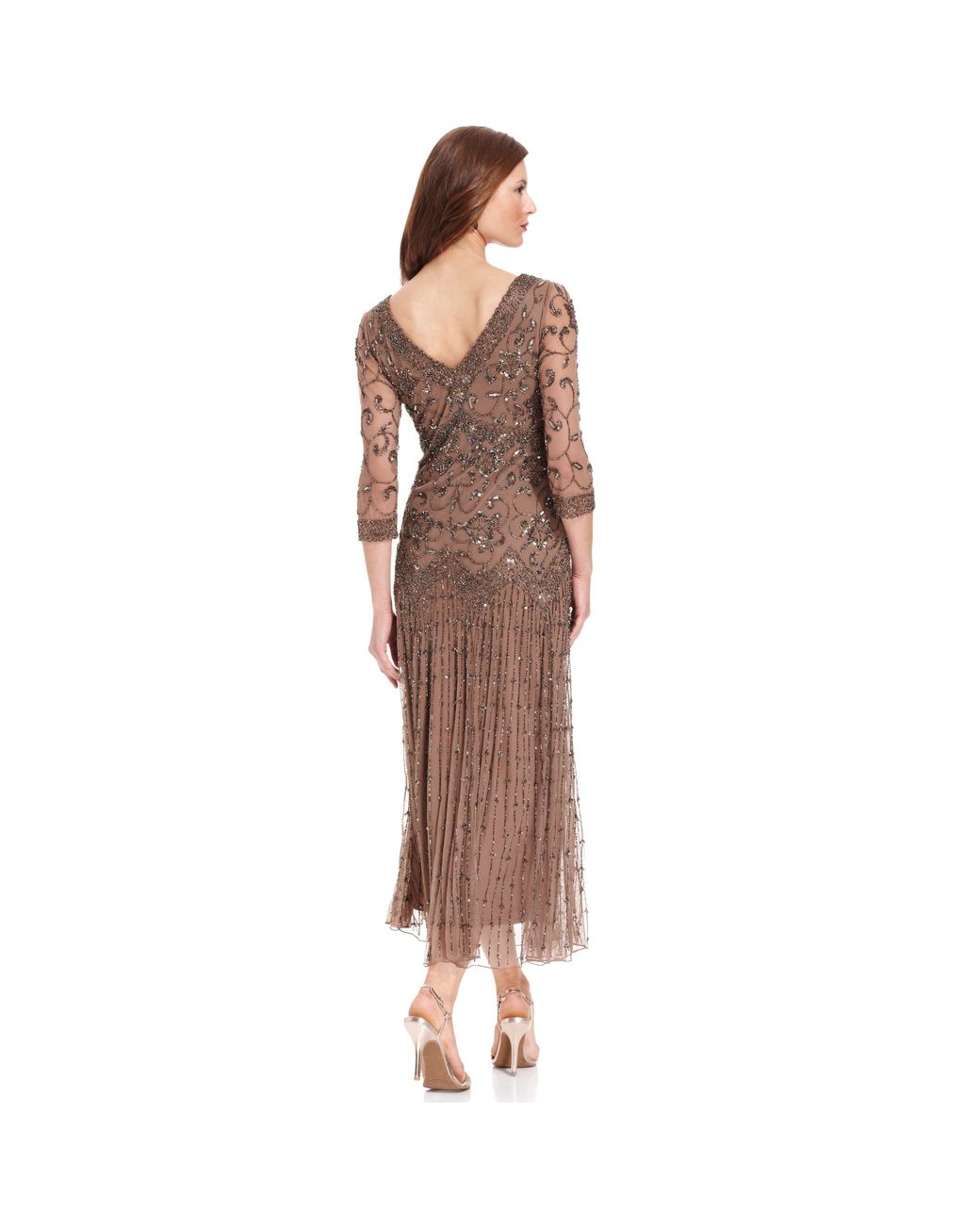 Bead Embellished Cold Shoulder Blouson Dress – Lord & Taylor