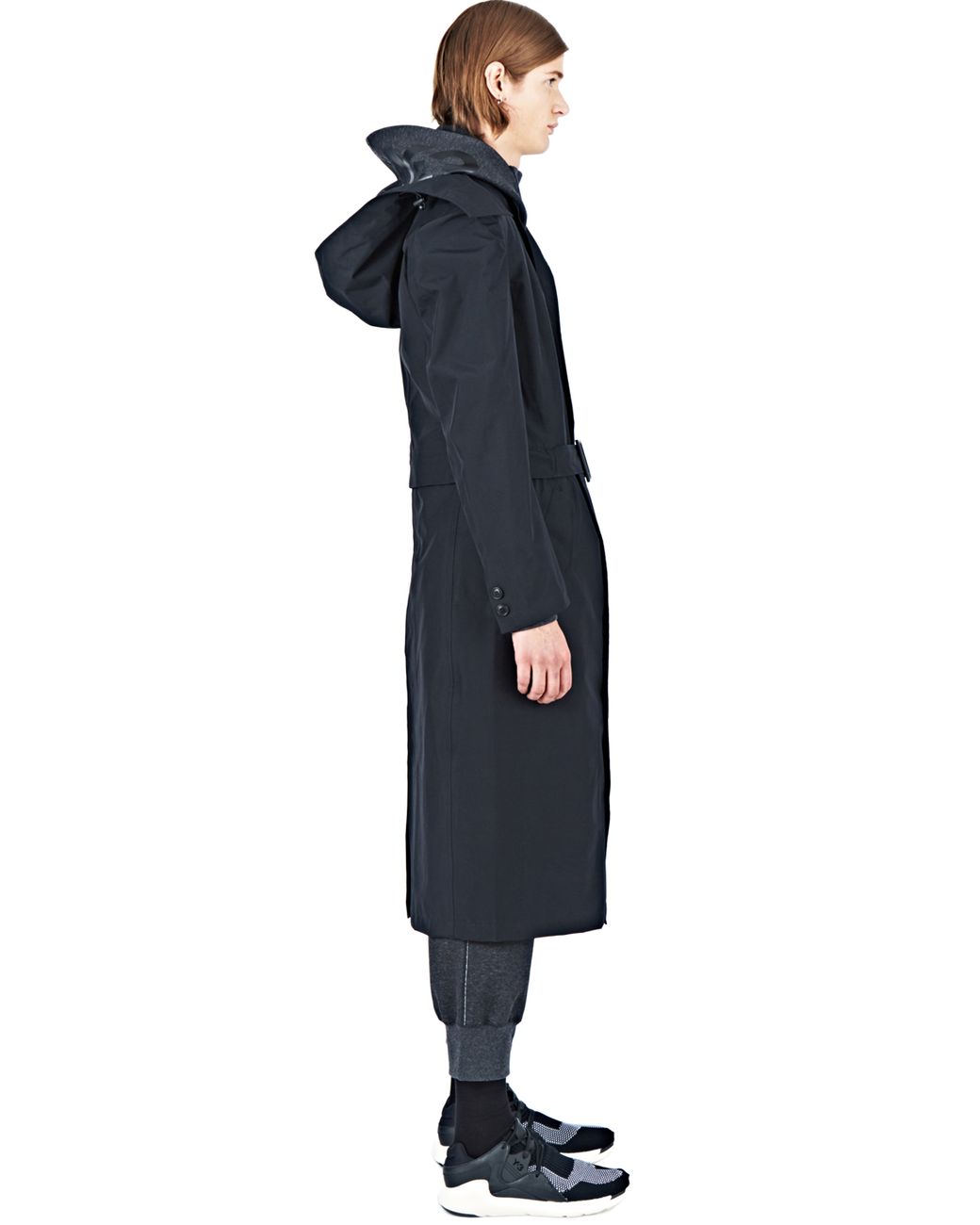 Y-3 Gore-tex Trench Coat in Black for Men | Lyst UK