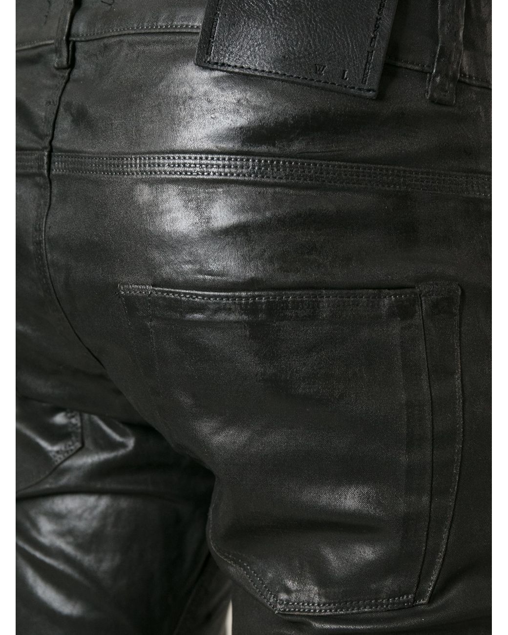 Diesel Black Gold Faux Leather Skinny 