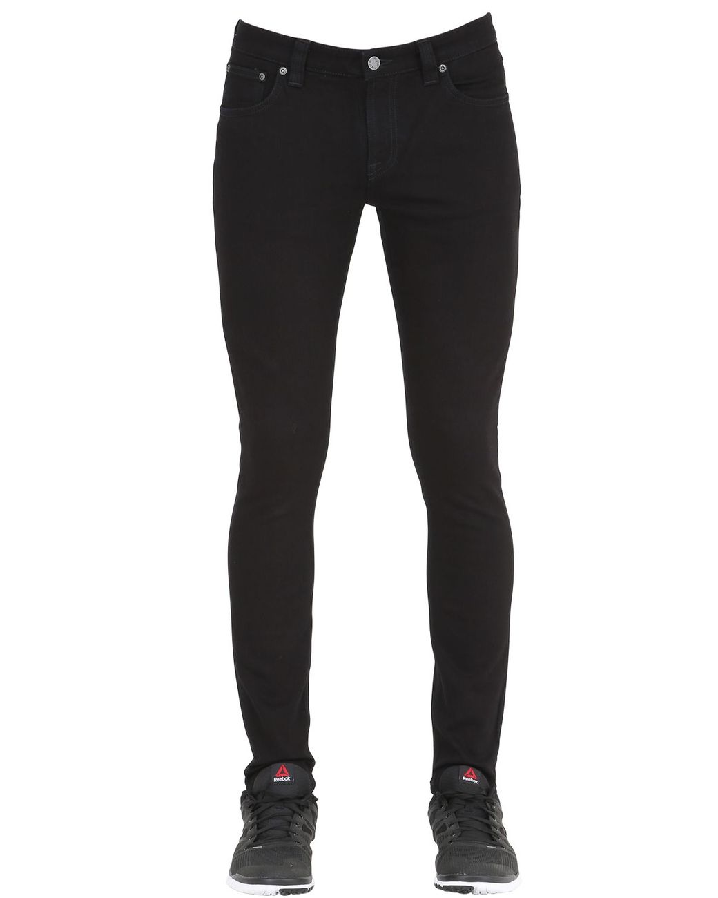 Nudie Jeans Skinny Lin Waxed Denim Jeans in Black for Men | Lyst