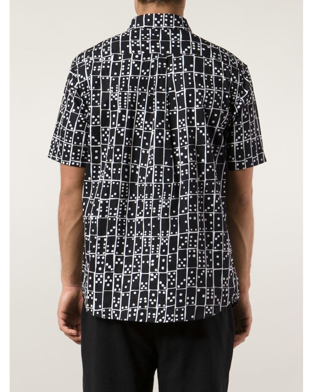 Stussy Domino Print Shirt in Black for 