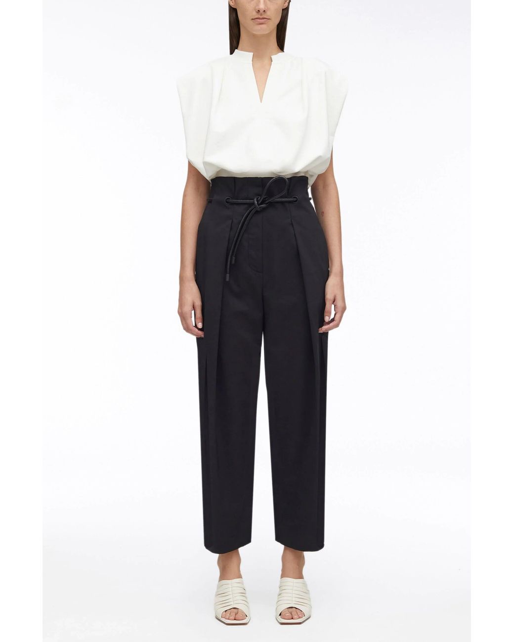3.1 Phillip Lim White Origami Pleated Pant